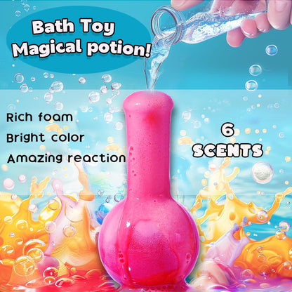 MeCids Magic Potion Bubble Bath Bombs for Kids – 6 Pack Colorful Bath Time Potions