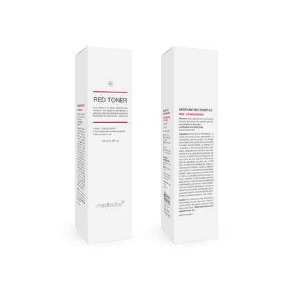 Medicube Red Toner 2.0 – Low-Irritation Toner for Acne-Prone Skin with BHA, Niacinamide & Adenosine