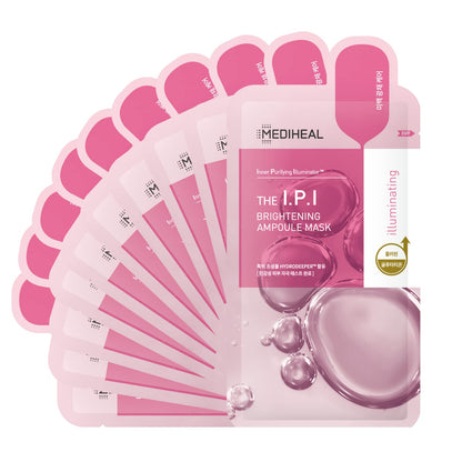 Mediheal IPI Ampoule Face Mask – Hydrogel Brightening Sheet Mask for Radiant Skin (10 Sheets)