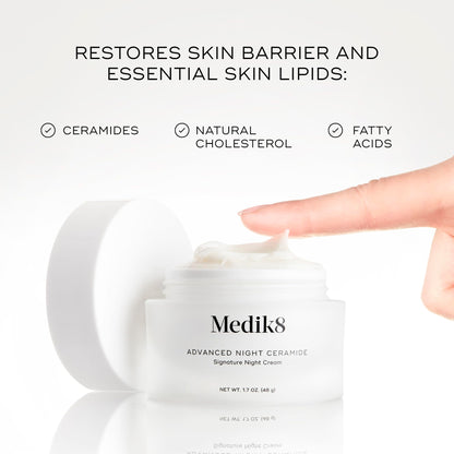 Medik8 Advanced Night Ceramide — Signature Anti-Aging Night Cream for Face | Deep Hydration & Skin Support