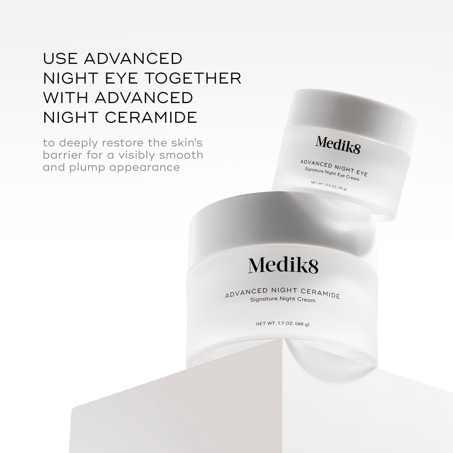Medik8 Advanced Night Eye Cream - Multi-Peptide & Caffeine Night Moisturizer (0.5 oz)
