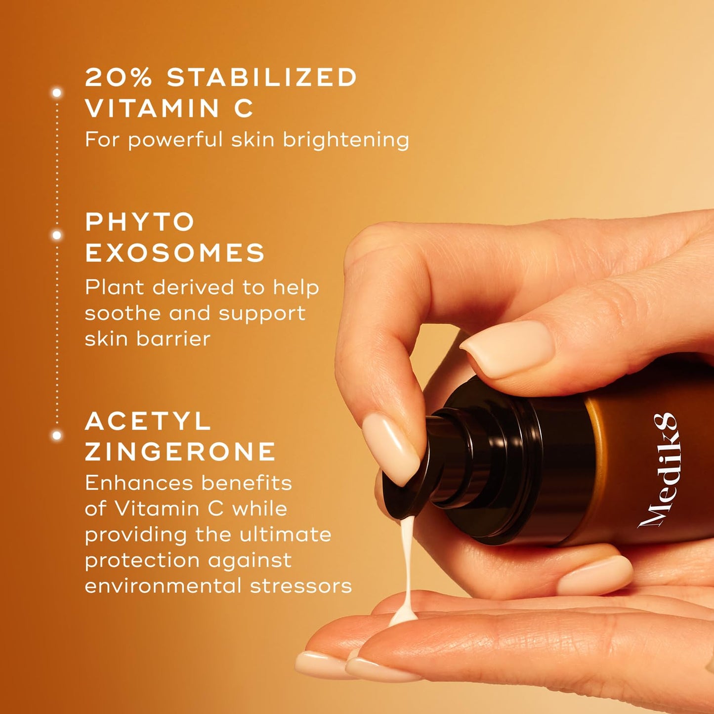 Medik8 C-Tetra Advanced Vitamin C Serum with Hyaluronic Acid & Squalane | Hydration, Brightening, Plumping