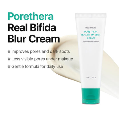 MEDITHERAPY Porethera Real Bifida Blur Cream | Korean Face Moisturizer & Pore Minimizer 1.69 fl oz