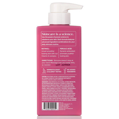 Medix 5.5 Retinol Body Lotion + Hyaluronic Acid Cream - 2pc Hydrating & Firming Skincare Set