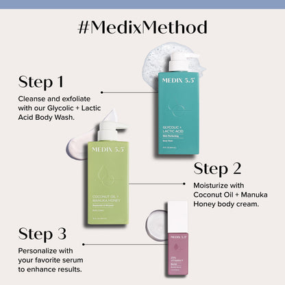 Medix 5.5 Argan Oil + Coconut Oil Skin Care Set – Hydration & Firming (2pc)