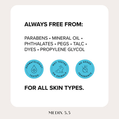 Medix 5.5 Fragrance Free Niacinamide Face Moisturizer + Shea Butter Cream – 15 Fl Oz