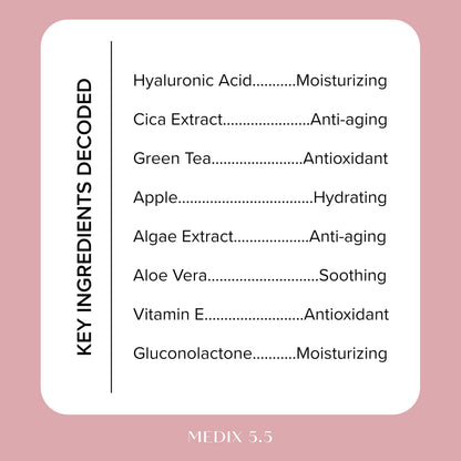 Medix 5.5 3% Hyaluronic Acid Hydrating Gel Booster – Dry Skin, 2-Pack