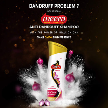 Meera Anti Dandruff Shampoo with Small Onion & Fenugreek - 180 ml