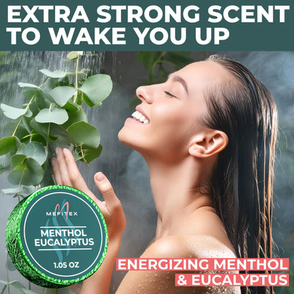 Mefitex Shower Steamers for Men – Menthol Aromatherapy, 15 Pack