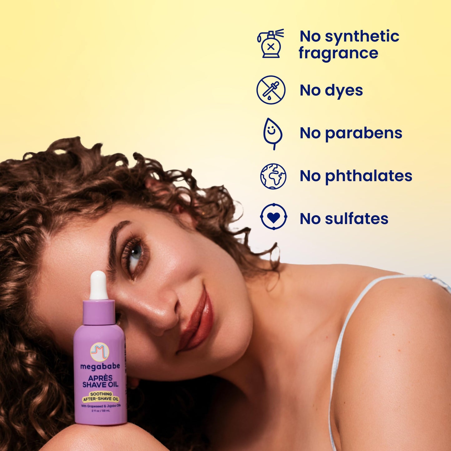 Megababe Après Shave Oil | Soothing After-Shave Oil with Grapeseed & Jojoba, 2 oz