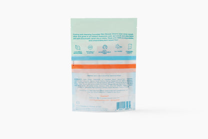 Megababe Cucumber Mint Shower Sheets – Individually Wrapped Body Cleansing Cloths (10 Wipes, Pack of 2)