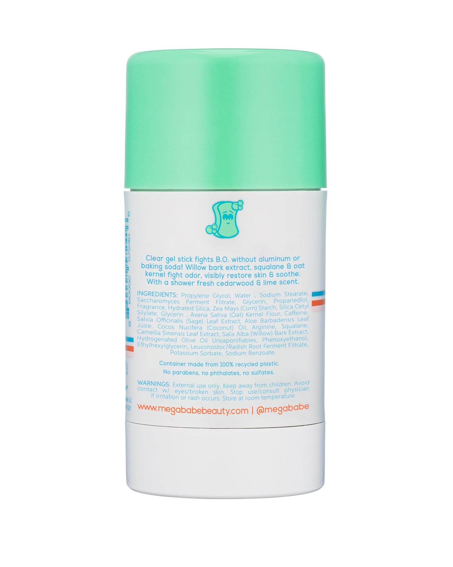 Megababe Daily Deodorant Soapy Pits – Aluminum-Free, Clear & Fresh