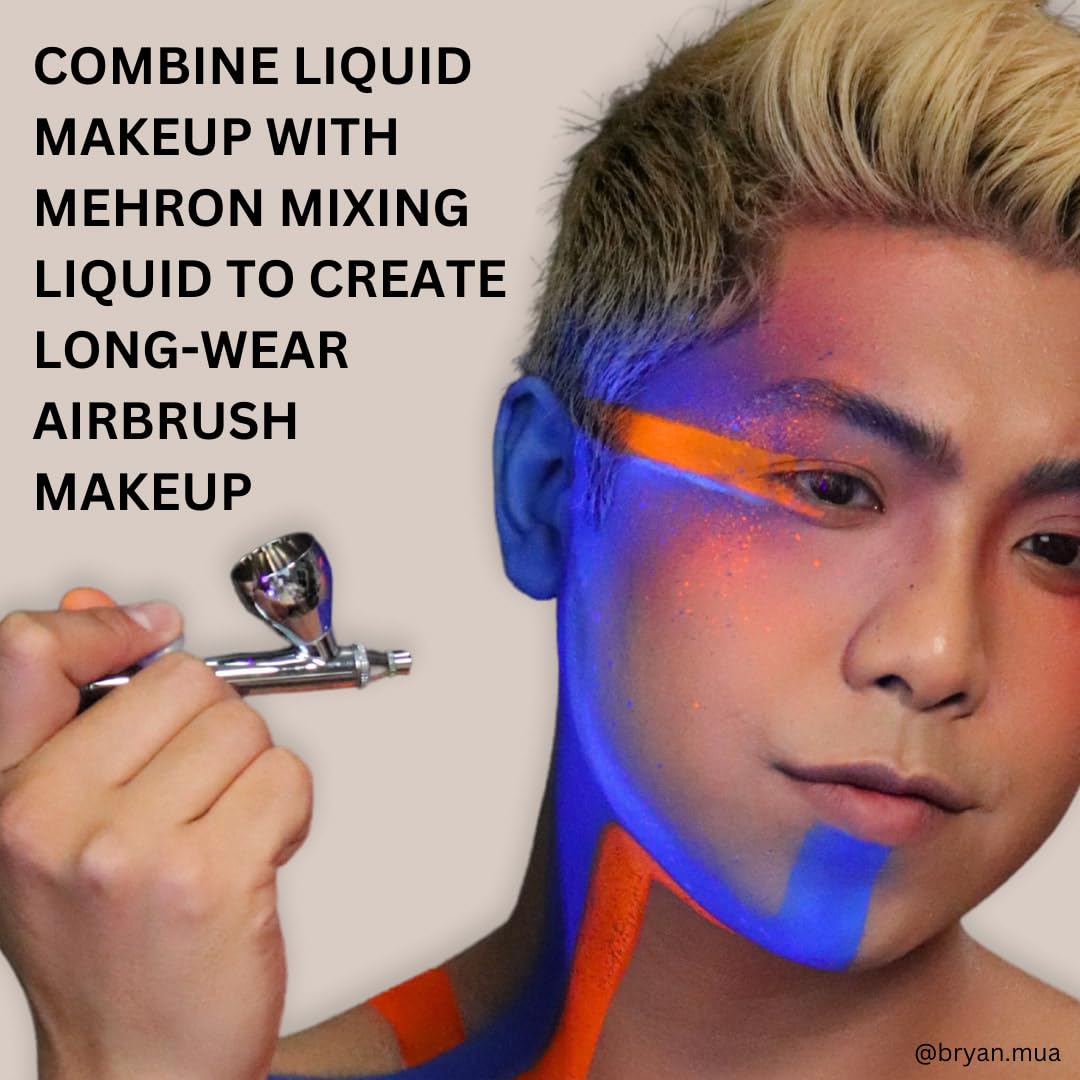 Mehron Liquid Makeup Pink – Pro Face & Body Paint for Halloween & Cosplay | Airbrush Ready 4.5 oz