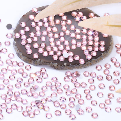 MEIBITE Pink Flatback Rhinestones – 2880 SS16 Glass Crystals (3.8-4.0mm) for Nails & Crafts