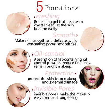 Meifen 2 Pack PHOERA Face Primer – Mattifying Base, Pore Minimizer & Fine Line Prep (6ml)