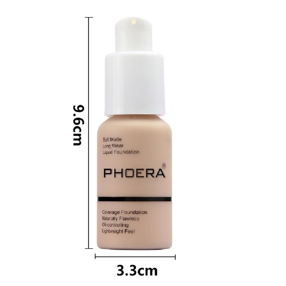 Meifen 2 Pack PHOERA Foundation - Soft Matte, 24HR Oil Control, Full Coverage, Nude 102 (30ml)