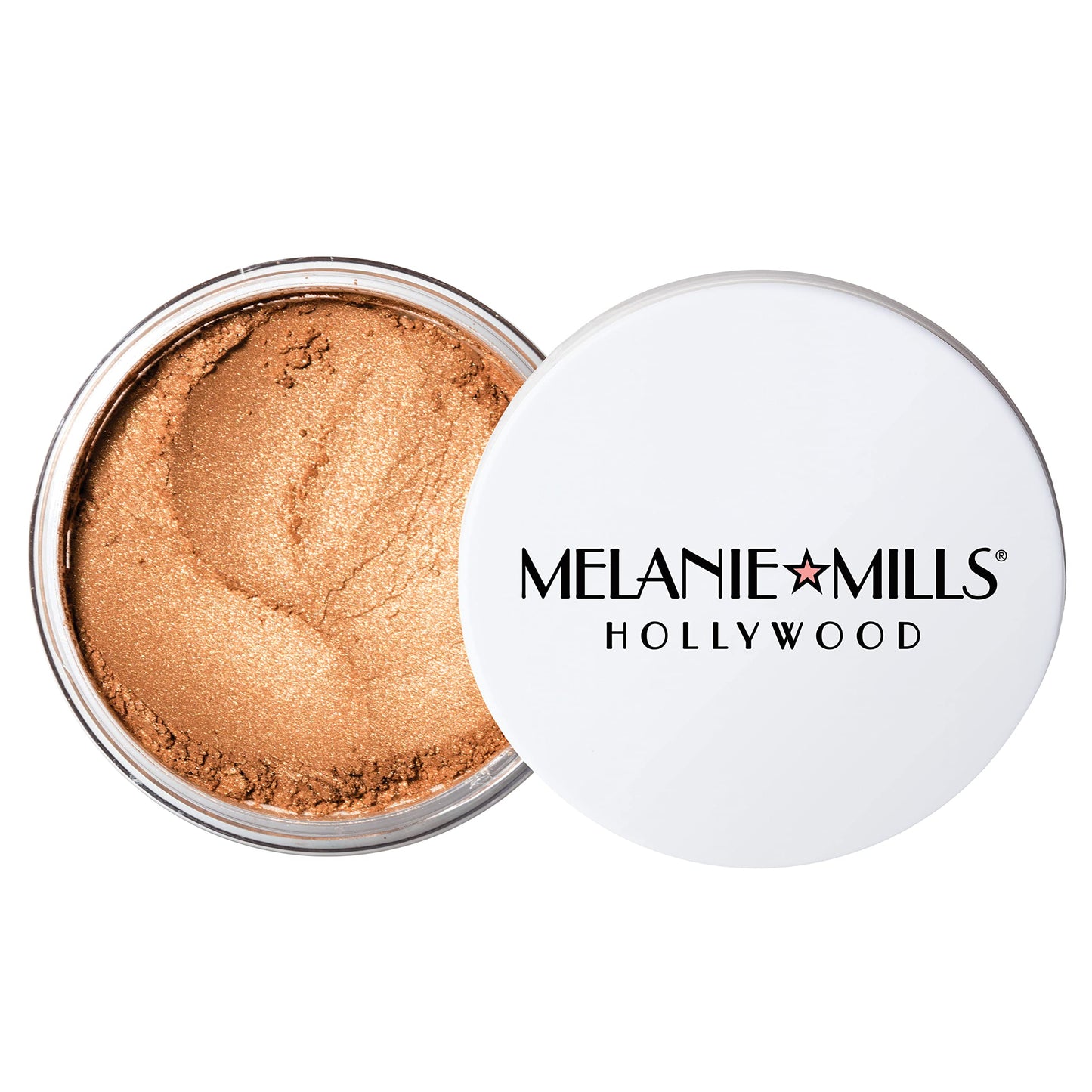 Melanie Mills Hollywood Gleam Radiant Dust Deep Gold Shimmer Loose Powder 8g