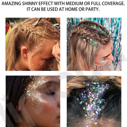 Melemando Body Glitter Stick - 11 Color Holographic Mermaid Glitter for Face, Body, Hair | Concerts & Festivals