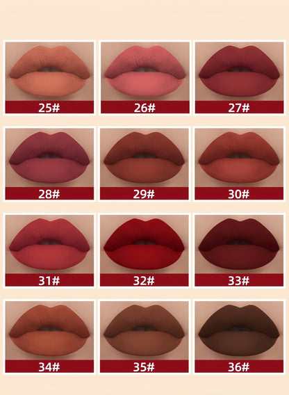 Melemando 12PCS Matte Liquid Lipstick Set – Non-Stick Cup, Not Fade, Waterproof Velvet Lipsticks