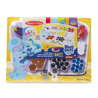 Melissa & Doug Blue's Clues & You! Wooden Fridge Food Puzzle (10 Pieces)