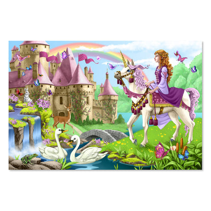 Melissa & Doug Fairy Tale Castle Jumbo Floor Puzzle – 48-Piece, FSC Certified (2 x 3 ft)