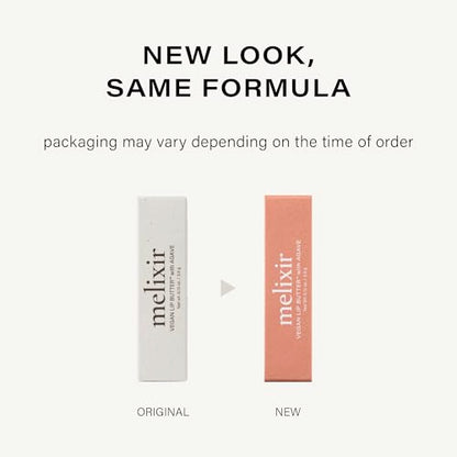 Melixir Vegan Lip Butter (12 Colors) – Hydrating Tinted Lip Balm with Shea Butter – #15 Dirty Pink