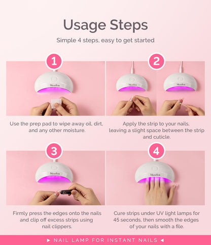 MelodySusie P-Art04 Pocket-Sized LED UV Nail Lamp – Portable, Low-Heat Curing
