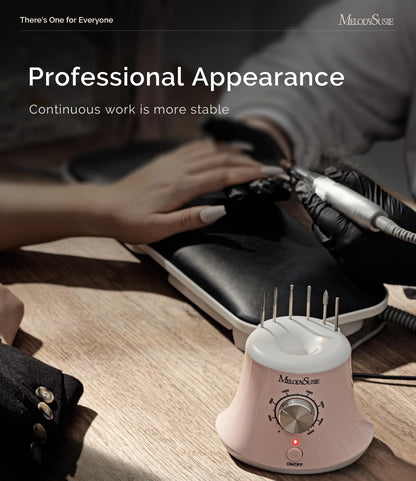 MelodySusie SC320I 30,000 RPM Nail Drill with Foot Pedal — E-File for Manicure, Gel Removal & Shaping