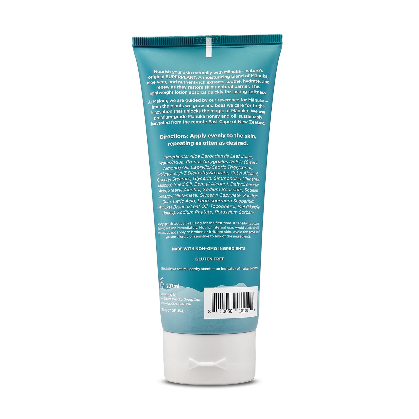 MELORA Manuka Honey Body Lotion (7oz) – Hydrating Moisturizer for Dry & Sensitive Skin