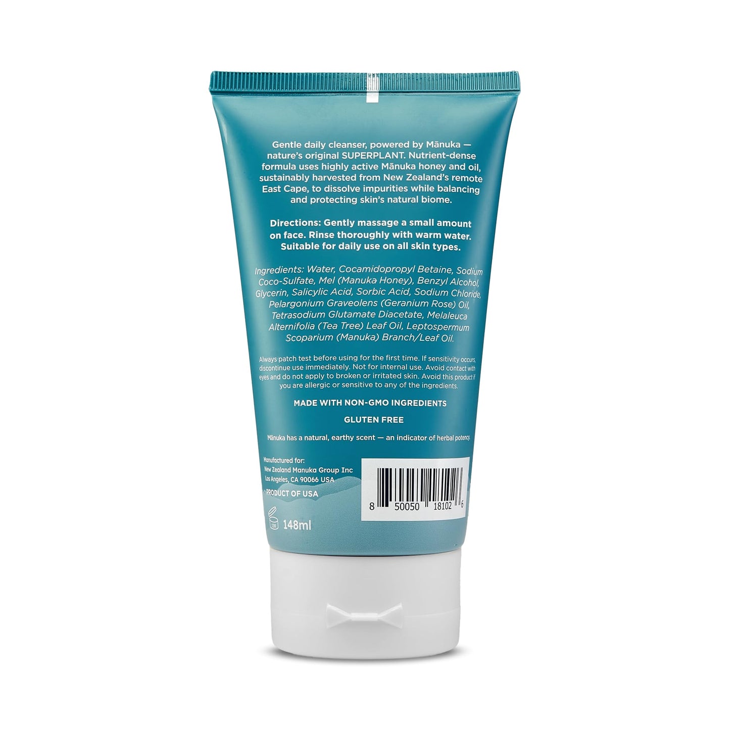 MELORA Manuka Honey Face Wash | Hydrating Daily Cleanser with Manuka Honey & Oil