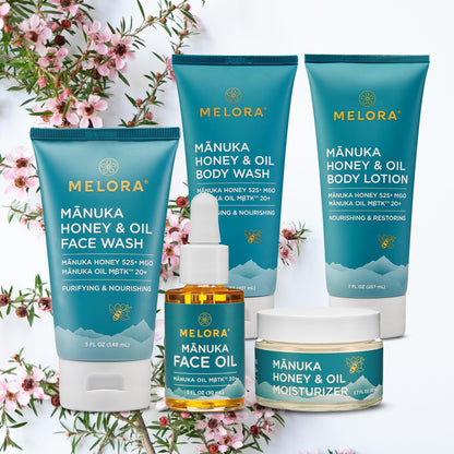 MELORA Manuka Honey Body Lotion (7oz) – Hydrating Moisturizer for Dry & Sensitive Skin