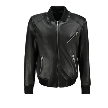 Men’s Premium Native American Leather Bomber Jacket