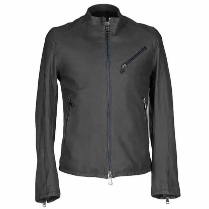 Men’s Leather Slim Fit Motorcycle Jacket