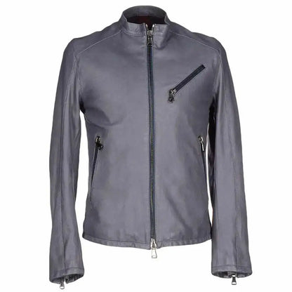 Men’s Leather Slim Fit Motorcycle Jacket