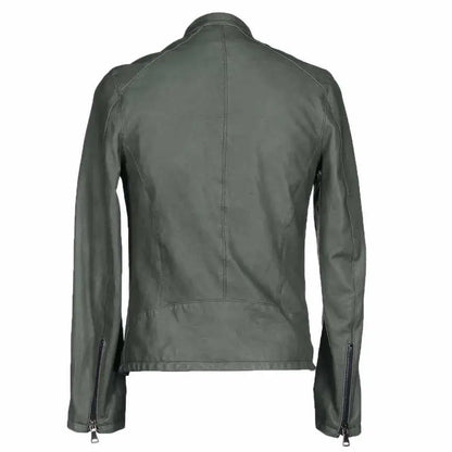 Men’s Leather Slim Fit Motorcycle Jacket