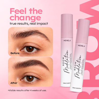 MENELA 2-in-1 Eyebrow & Lash Serum – 10 Botanical Actives, Biotin