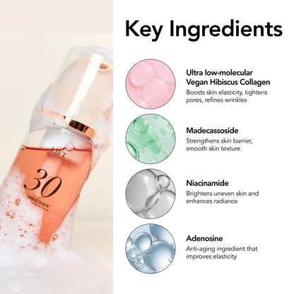 MENOKIN 30 Seconds Quick Bubble Mask – Collagen & Niacinamide for Elasticity & Glow