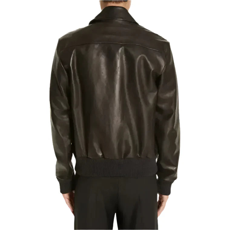 Men’s Black Leather Jacket – Classic Style