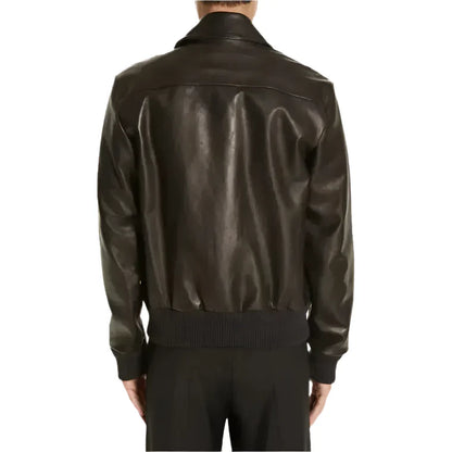 Men’s Black Leather Jacket – Classic Style