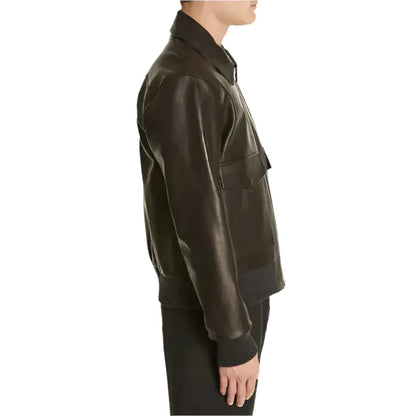 Men’s Black Leather Jacket – Classic Style