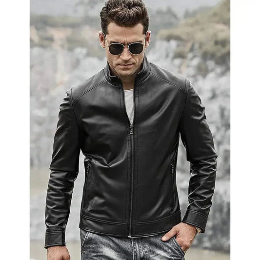 Men’s Leather Biker Jacket