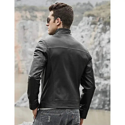 Men’s Leather Biker Jacket