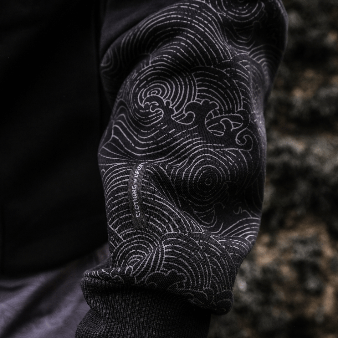 Black Surf Diamond Hoodie