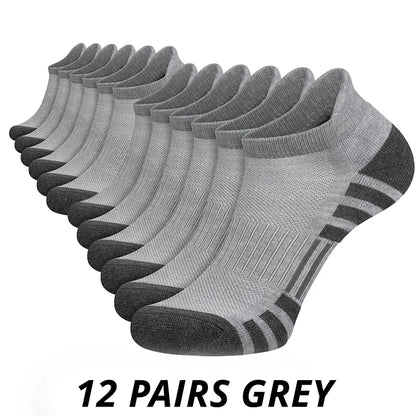 Men’s Gym & Outdoor Socks – 6 or 12 Pairs Soft Grip Crew