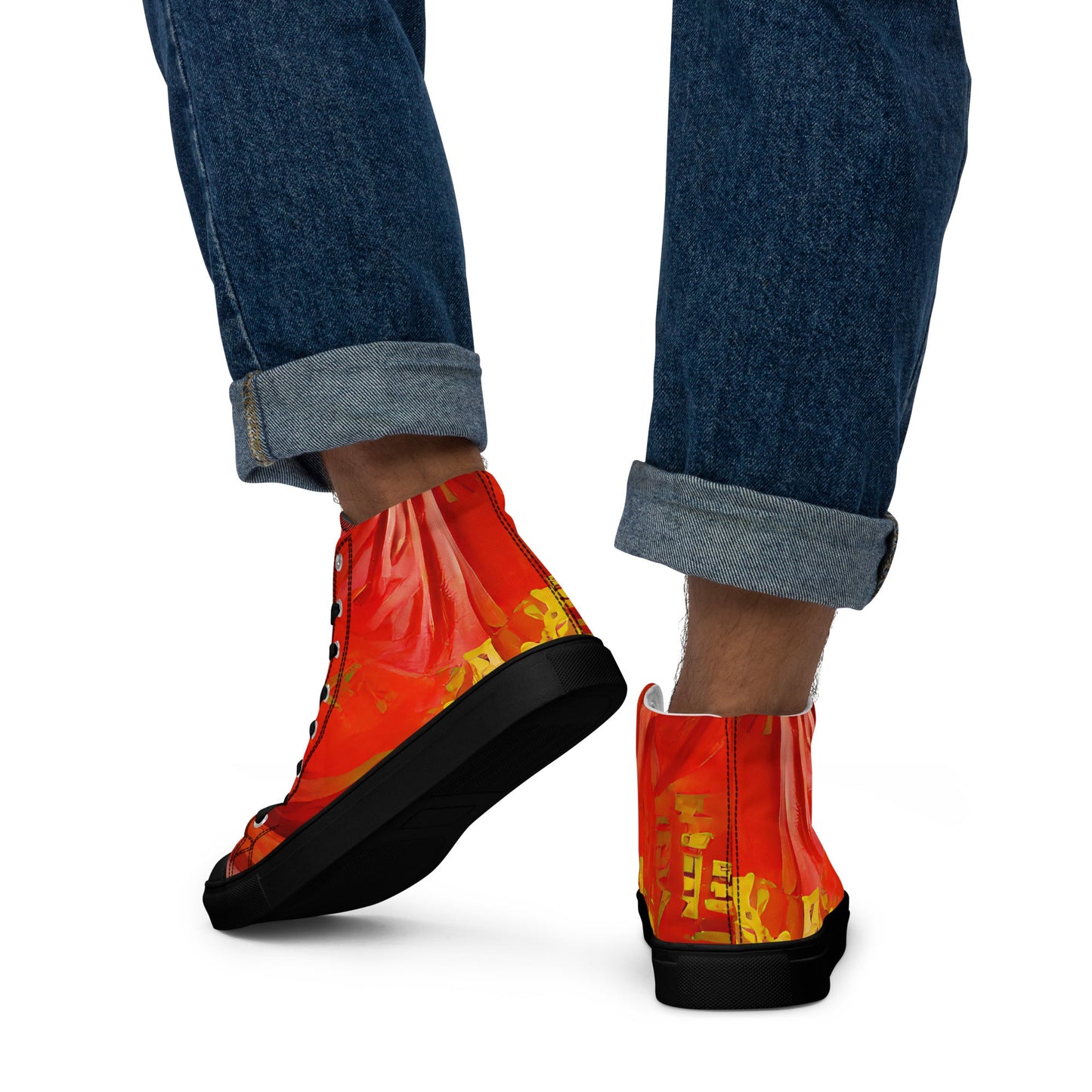 Qízhì - Mens High-Top Canvas Shoes