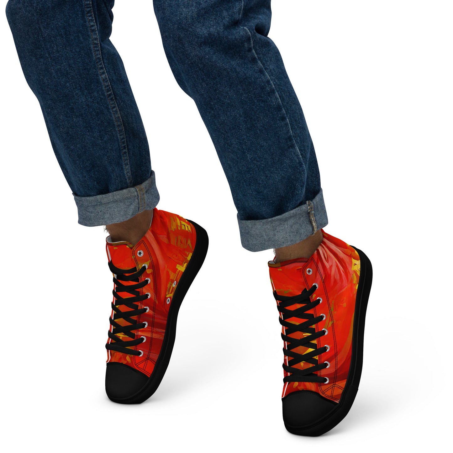 Qízhì - Mens High-Top Canvas Shoes
