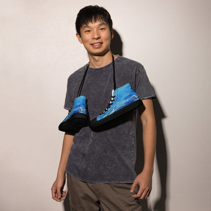 A Drop In The Ocean - Mens High-Top Canvas Shoes