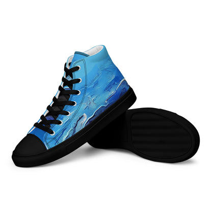 A Drop In The Ocean - Mens High-Top Canvas Shoes