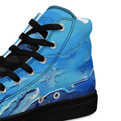 A Drop In The Ocean - Mens High-Top Canvas Shoes