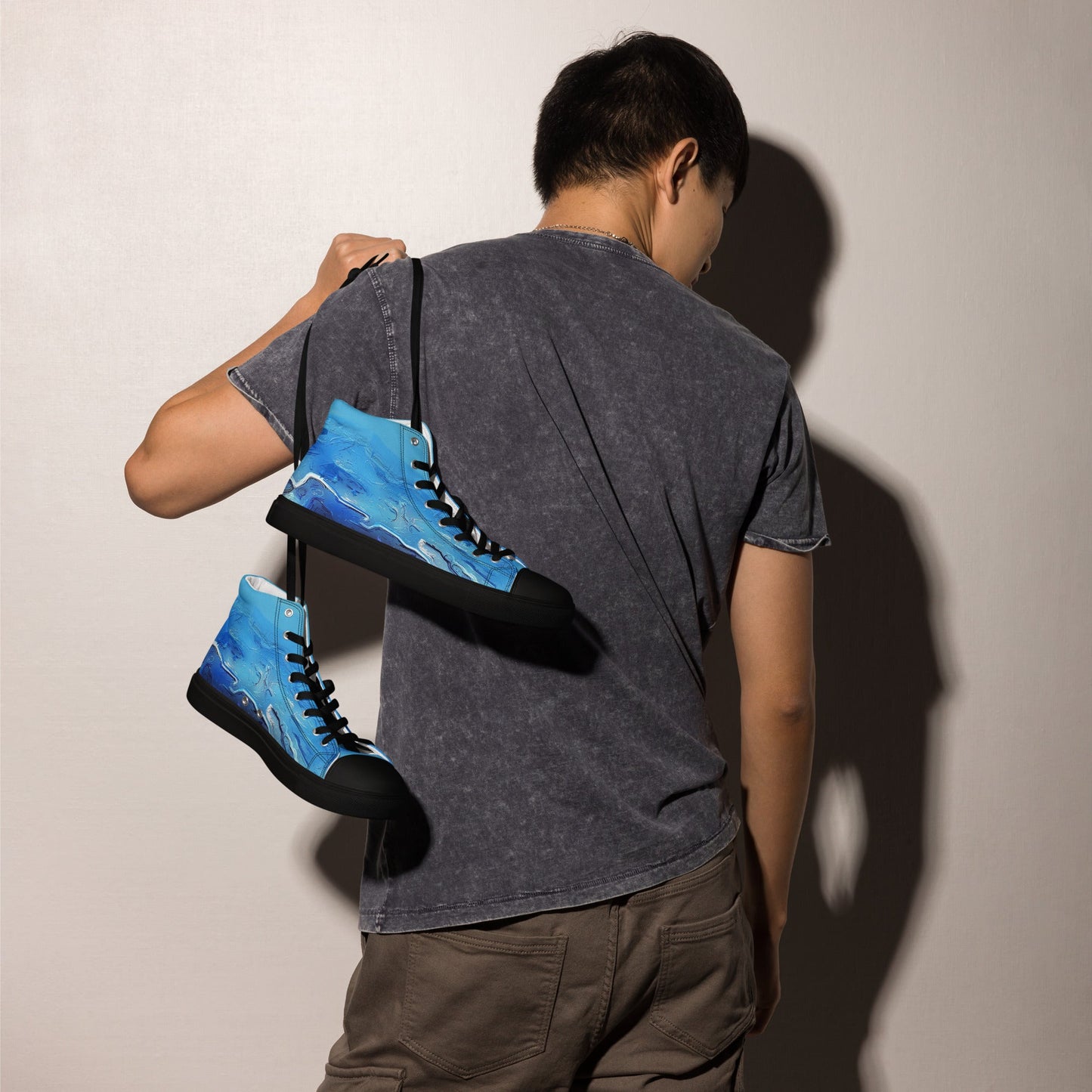 A Drop In The Ocean - Mens High-Top Canvas Shoes